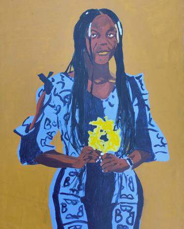 Original Expressionism Portrait Paintings by Emmanuel Akolo