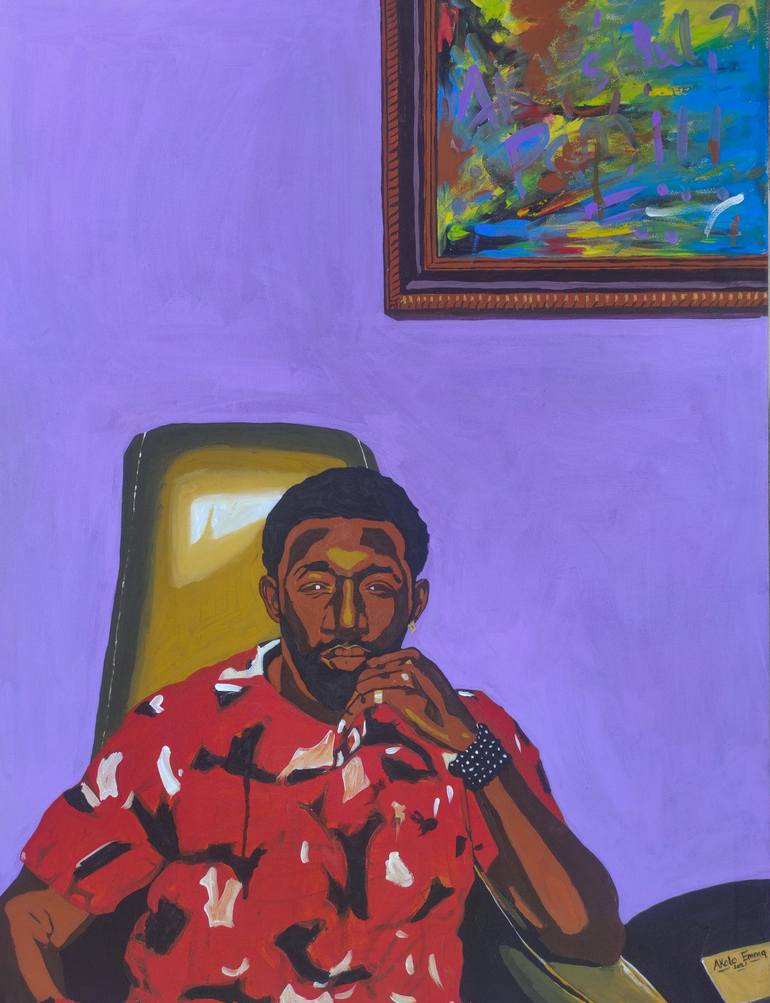 Original Abstract Portrait Paintings by Emmanuel Akolo