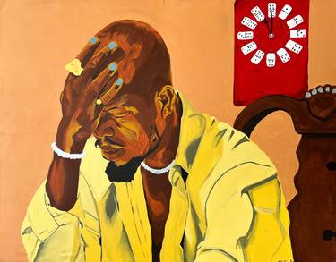Original Documentary Men Paintings by Emmanuel Akolo