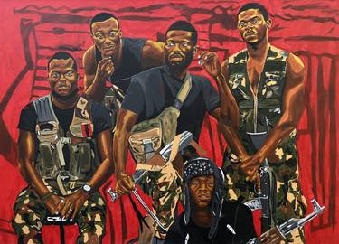 Original Conceptual Men Paintings by Emmanuel Akolo