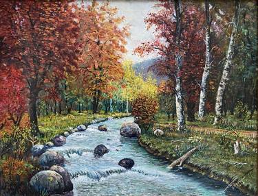 Print of Realism Nature Paintings by Melkumyans Art Gallery