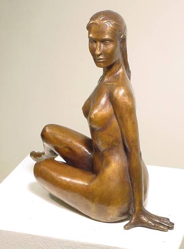 Original Realism Nude Sculpture by Lisbeth Sabol