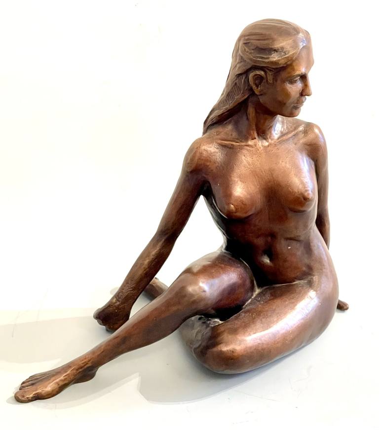 Original Figurative Nude Sculpture by Lisbeth Sabol