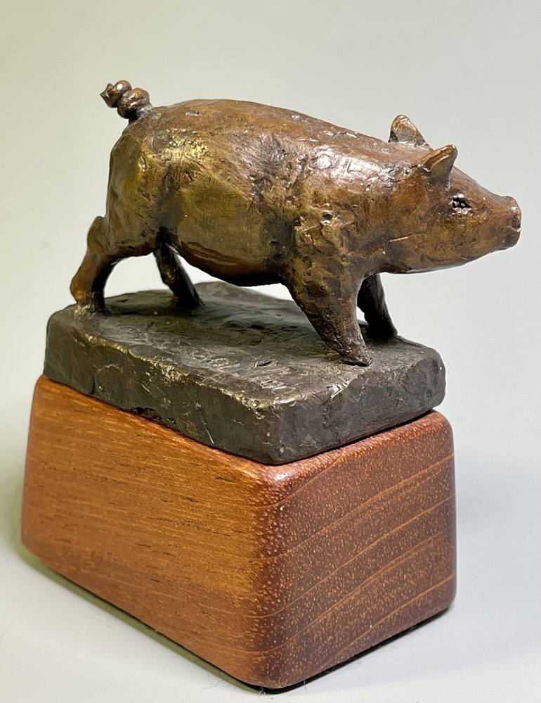 Original Figurative Animal Sculpture by Lisbeth Sabol