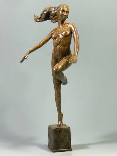 Original Figurative Nude Sculpture by Lisbeth Sabol