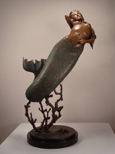 "THE MERMAID" bronze thumb