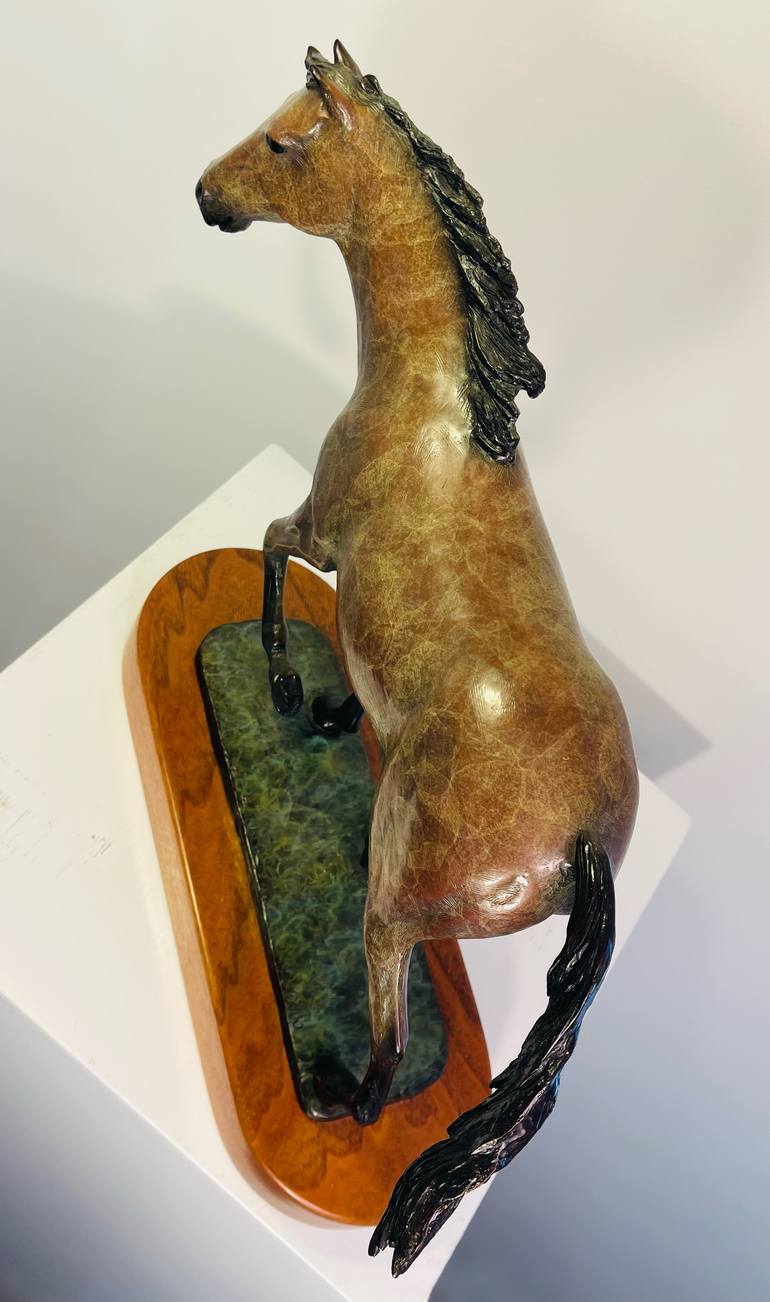 Original Realism Horse Sculpture by Lisbeth Sabol
