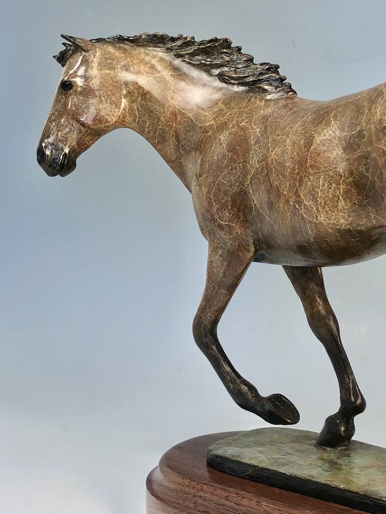Original Realism Horse Sculpture by Lisbeth Sabol