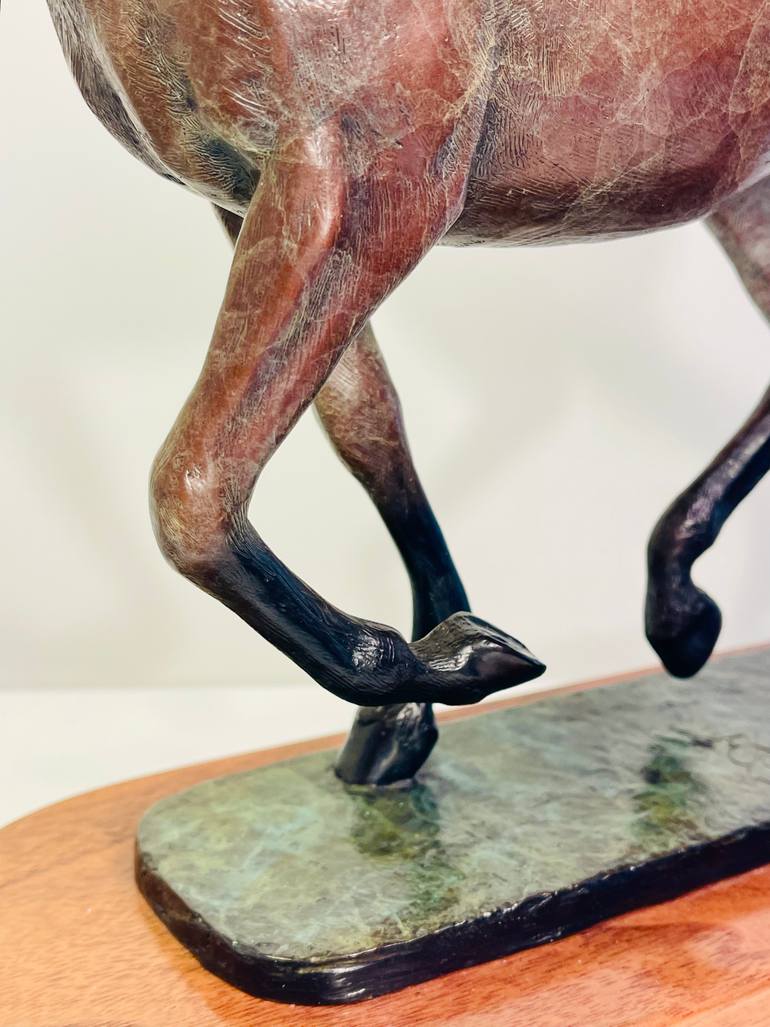 Original Realism Horse Sculpture by Lisbeth Sabol