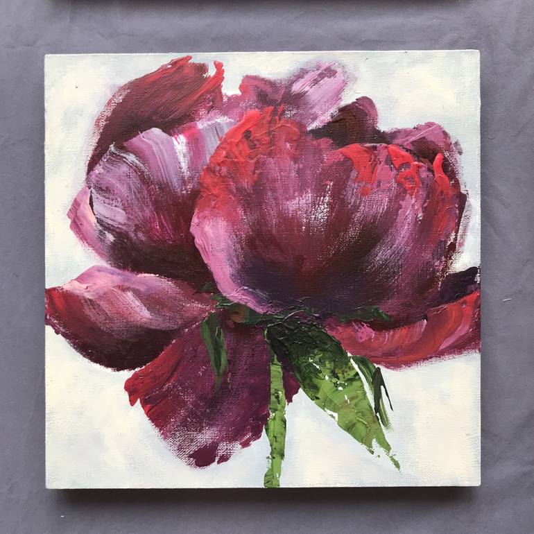 Original Fine Art Floral Painting by Oksana Petrova