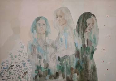 Print of Fine Art Women Paintings by Mariia Bushuieva