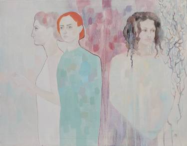 Print of Figurative Women Paintings by Mariia Bushuieva