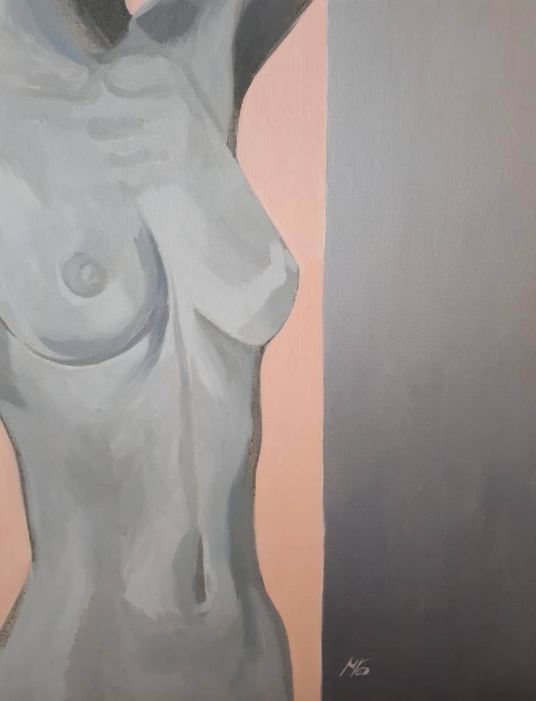 Original Figurative Nude Painting by Mariia Bushuieva