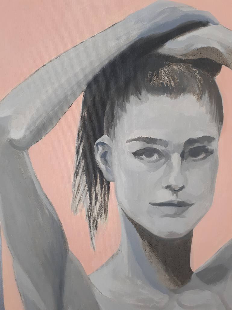 Original Figurative Nude Painting by Mariia Bushuieva