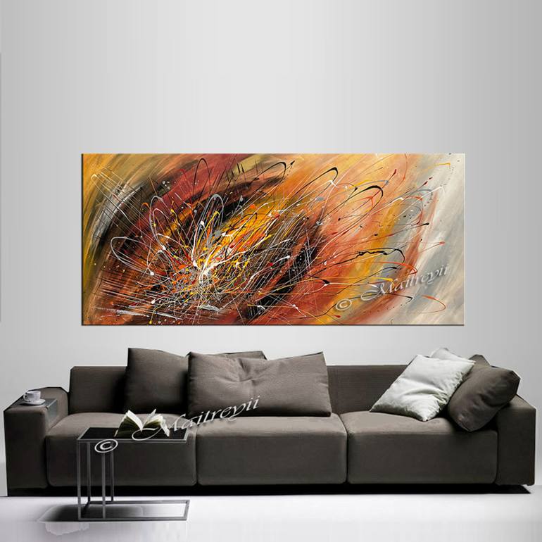 Original Abstract Expressionism Abstract Painting by maitreyii kumari