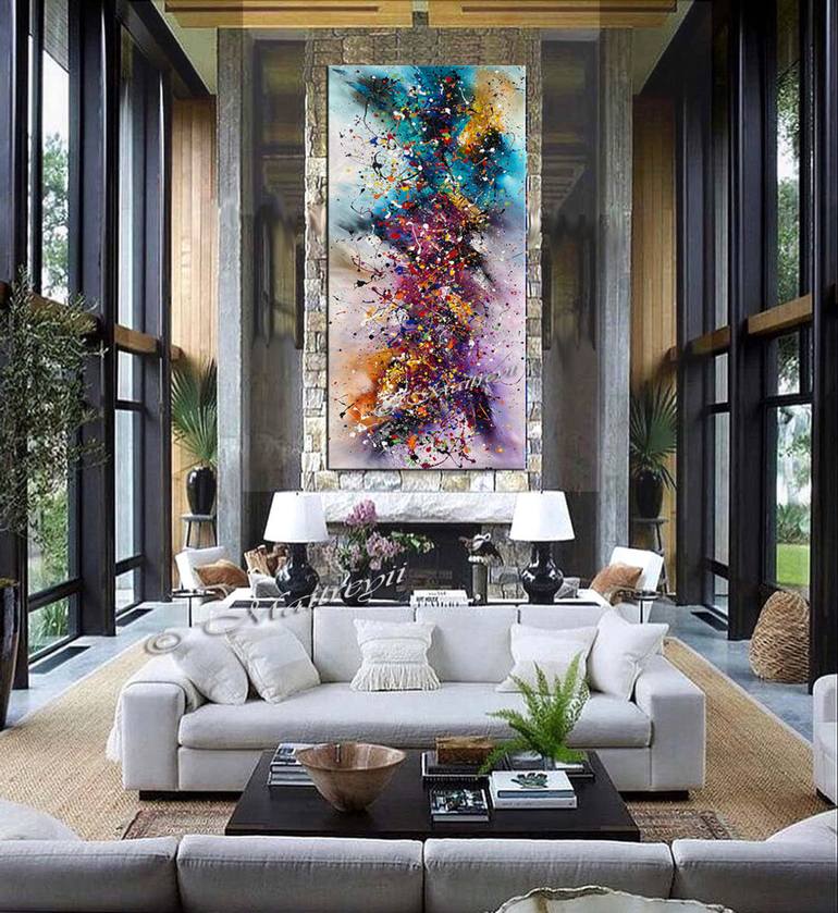 Original Art Deco Abstract Painting by maitreyii kumari