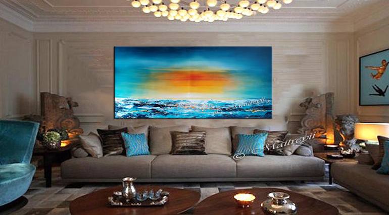 Original Abstract Seascape Painting by maitreyii kumari