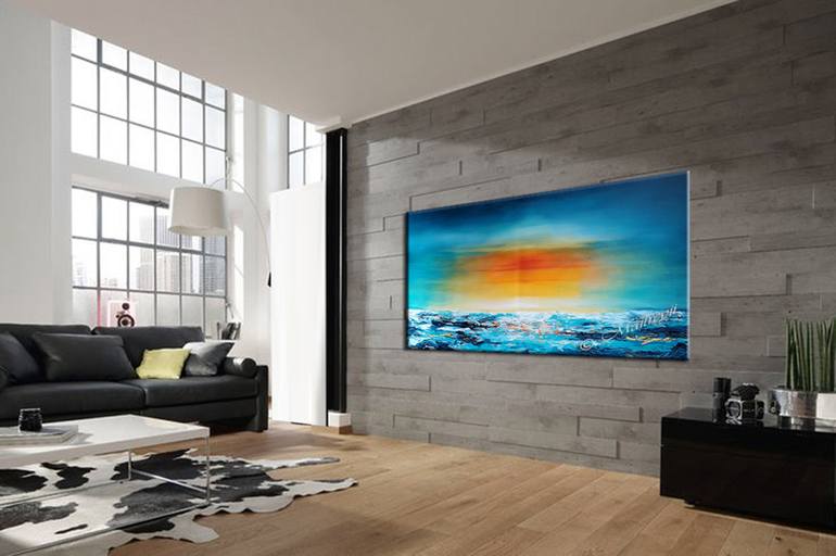 Original Abstract Seascape Painting by maitreyii kumari