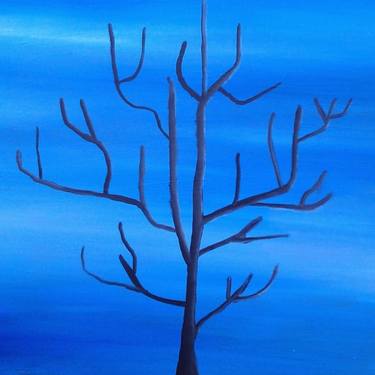 Original Impressionism Tree Painting by Muriel Muyres