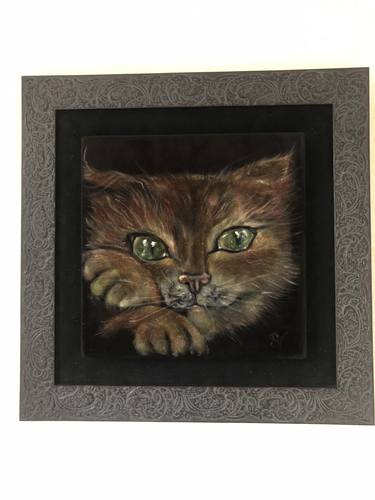 Original Cats Painting by Viktoriia Stativka