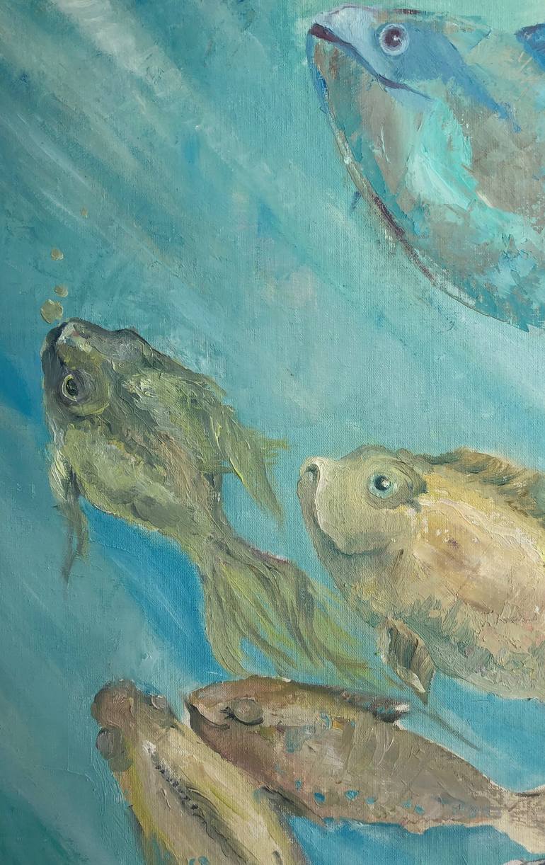 Original Fish Painting by Viktoriia Stativka