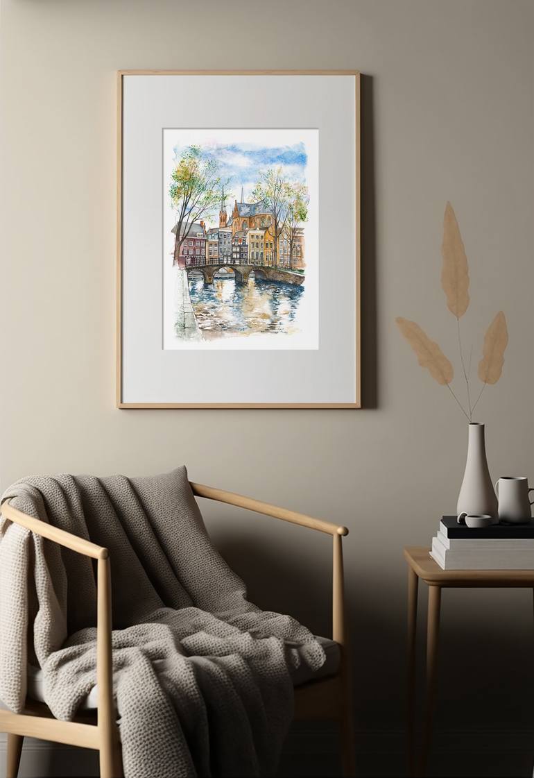 Original Contemporary Cities Painting by Anna Stakanova