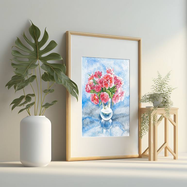 Original Contemporary Floral Painting by Anna Stakanova