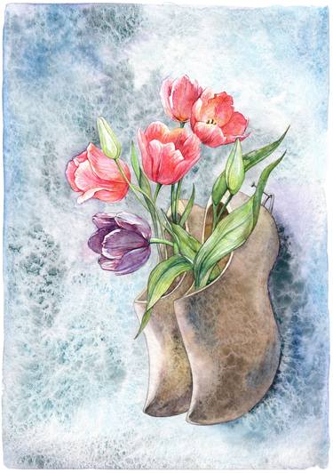 Original Contemporary Floral Painting by Anna Stakanova