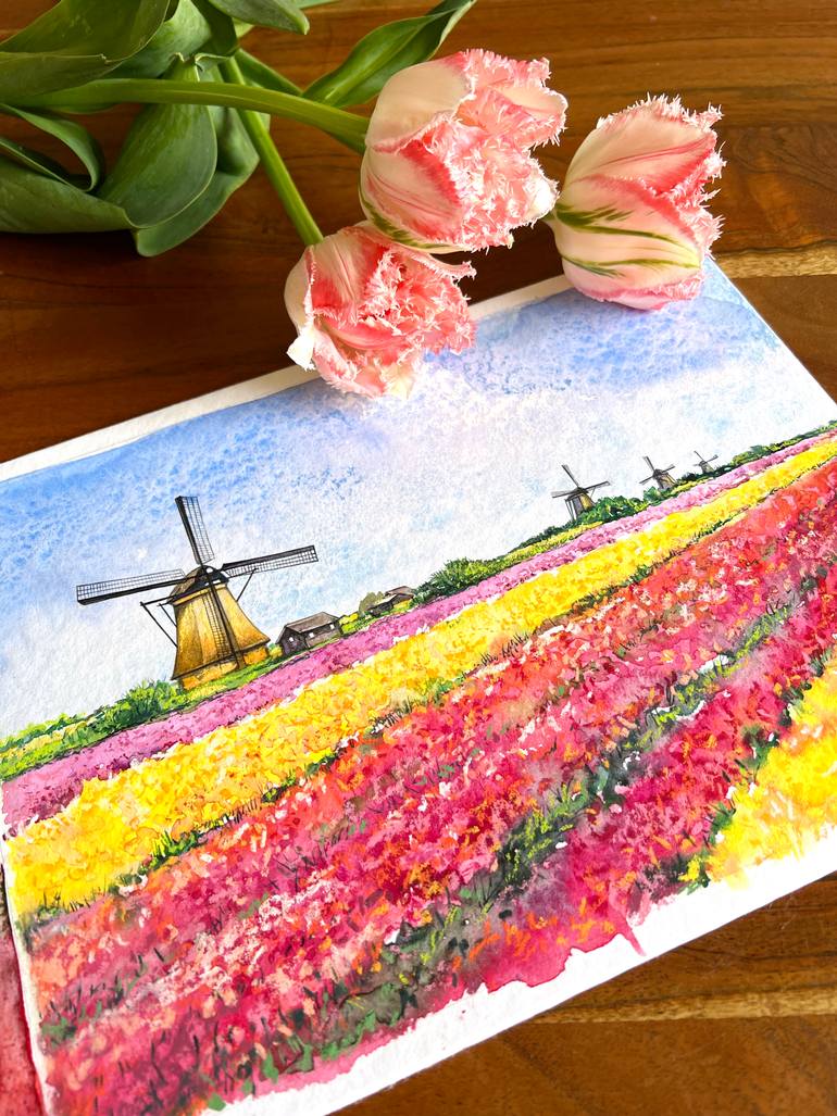 Original Contemporary Nature Painting by Anna Stakanova