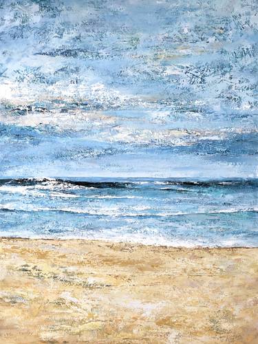 Original Abstract Beach Paintings by Anna Stakanova