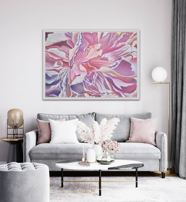 Original Conceptual Floral Painting by MERON SOMERS