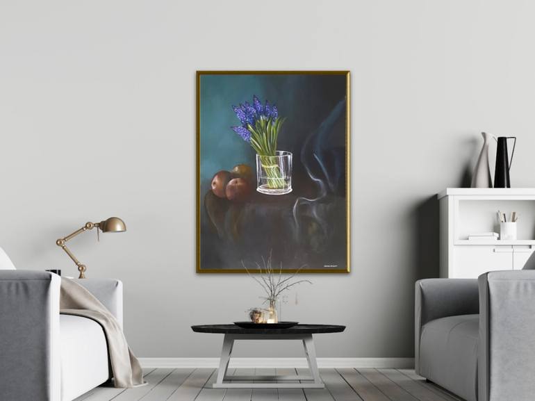 Original Abstract Botanic Painting by MERON SOMERS