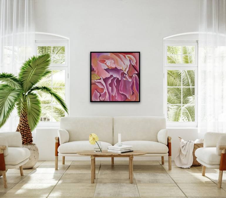 Original Abstract Floral Painting by MERON SOMERS