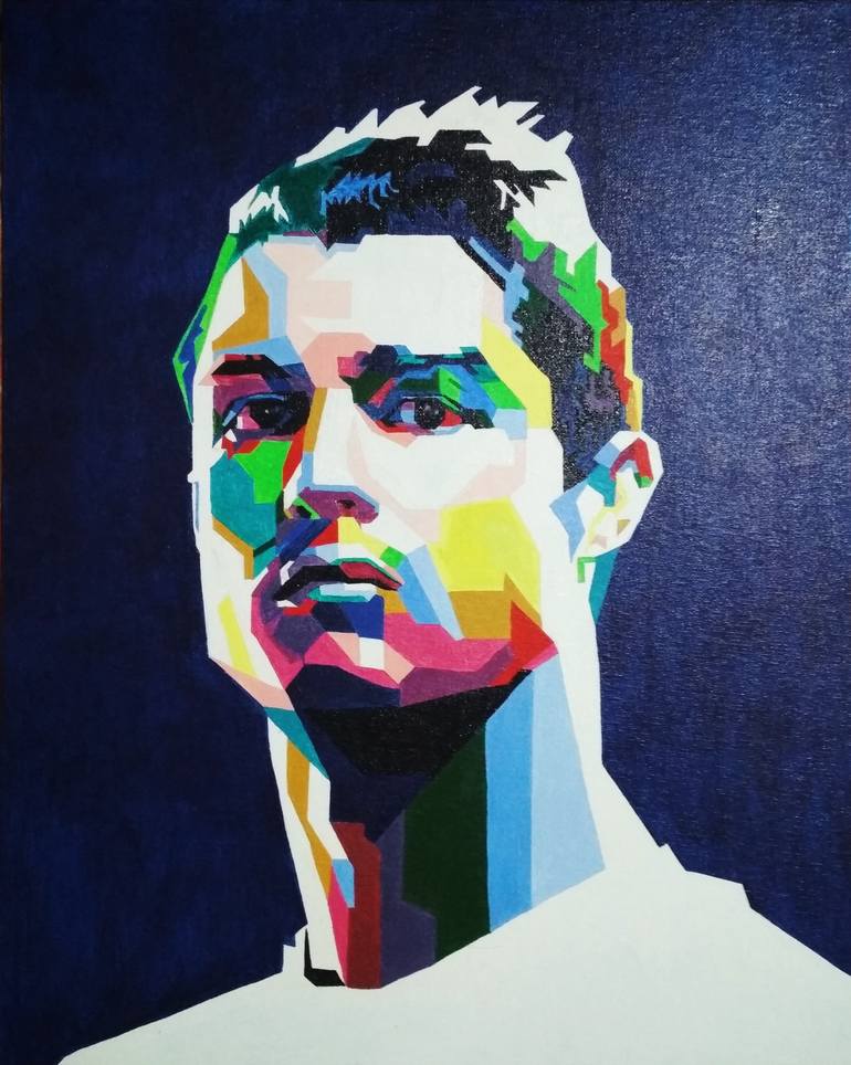 Ronaldo Painting by Bhushan Patil 