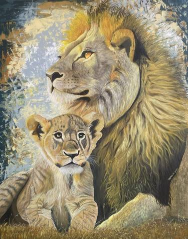 Original Realism Animal Painting by Angelo Wasike