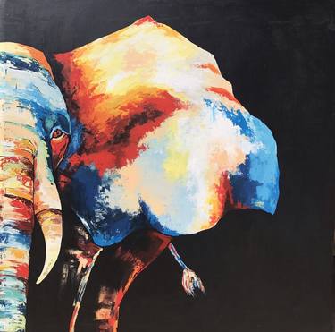 Original Fine Art Animal Paintings by Angelo Wasike