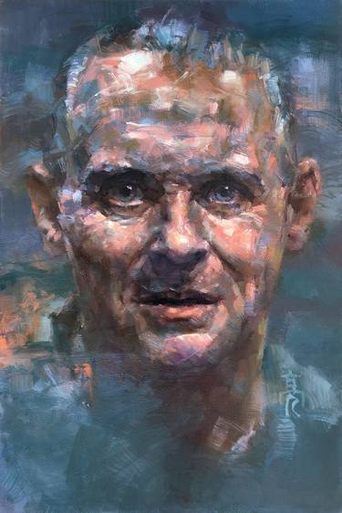 Original Expressionism Portrait Paintings by Jack Liang Wang
