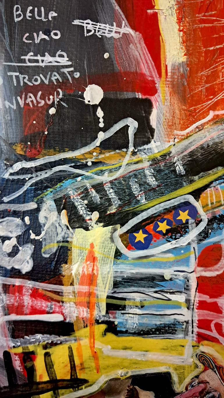 Original Abstract Pop Culture/Celebrity Painting by Rosario Annunziata
