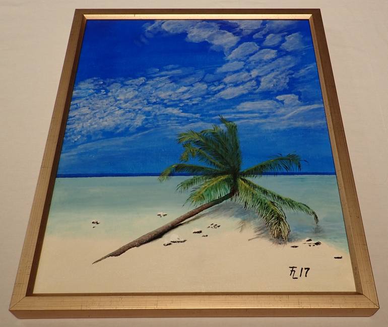 Original Photorealism Beach Painting by Fred Lainjarv
