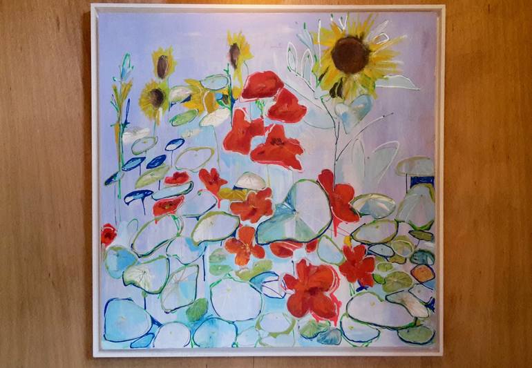 Original Modern Floral Painting by Catherine Ruth Church