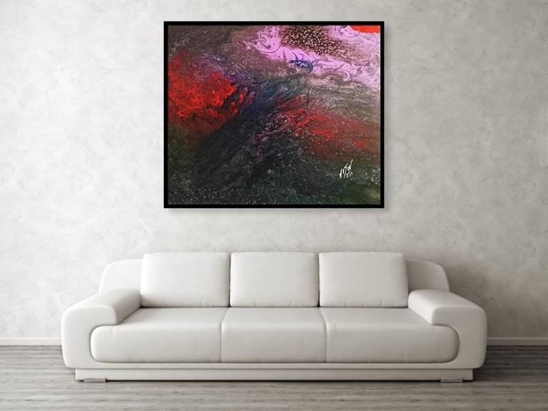 Original Abstract Expressionism Abstract Painting by Guillermo Mason