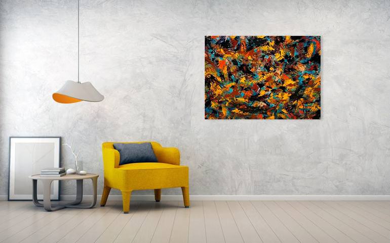 Original Abstract Expressionism Abstract Painting by Guillermo Mason