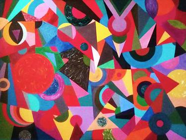 Print of Abstract Geometric Paintings by Guillermo Mason