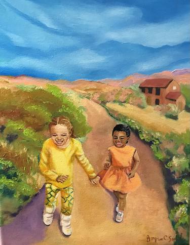 Print of Children Paintings by Joyce Small
