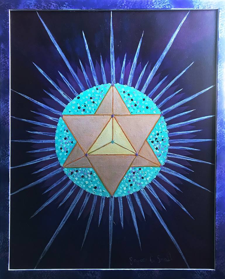 Merkabah Rising Painting by Joyce Small | Saatchi Art