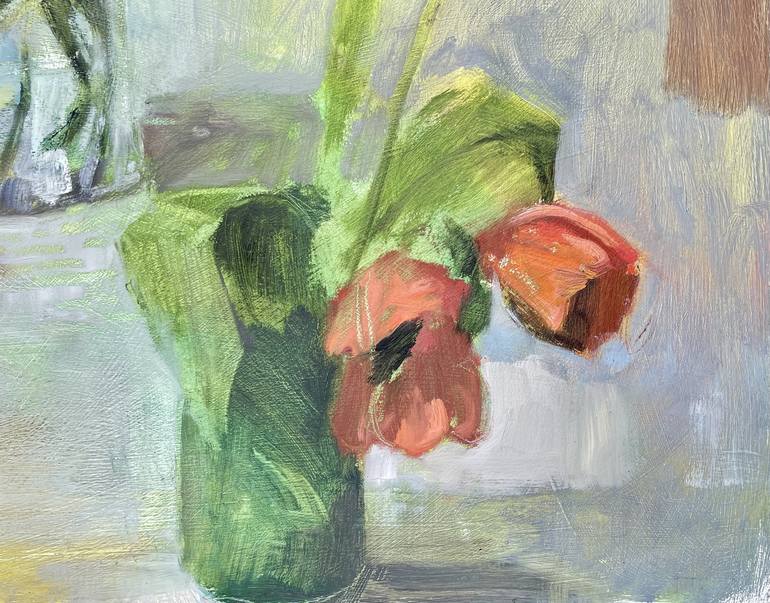 Original Impressionism Floral Painting by Frances Cockburn