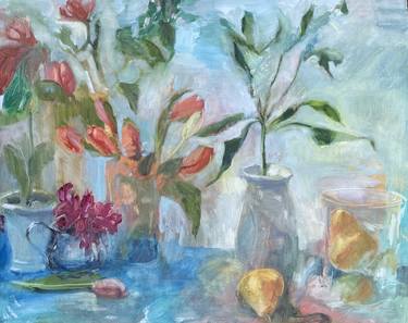 Original Impressionism Floral Paintings by Frances Cockburn