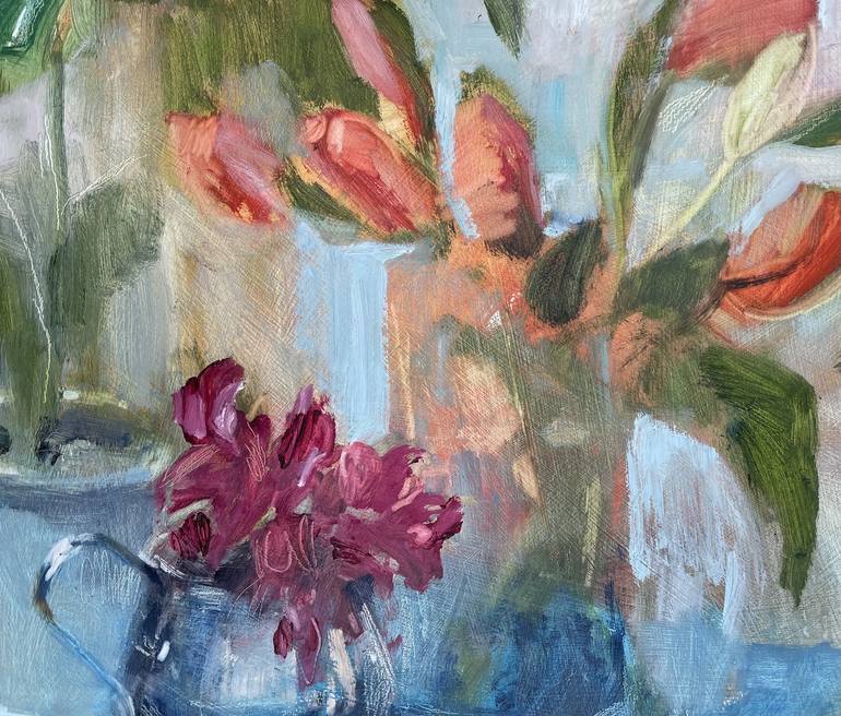 Original Impressionism Floral Painting by Frances Cockburn