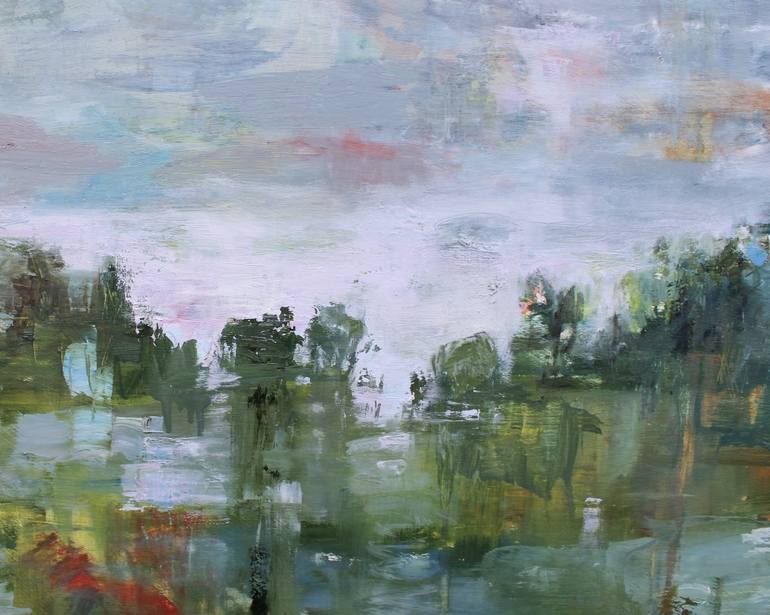 Original Abstract Expressionism Landscape Painting by Frances Cockburn