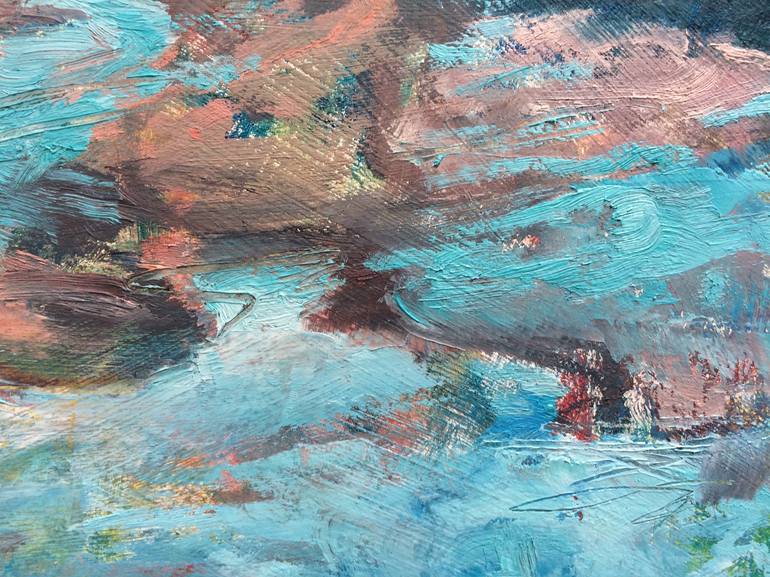 Original Abstract Expressionism Water Painting by Frances Cockburn
